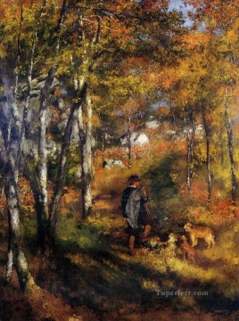 jules le couer in fontainebleau forest Pierre Auguste Renoir Oil Paintings